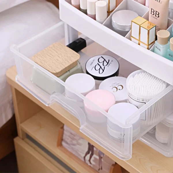 3 Layer Makeup Storage Drawer Box