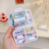 Transparent Cute Lattice Mini Storage Box