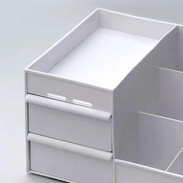 Multi Partition Makeup Storage Box Organizer