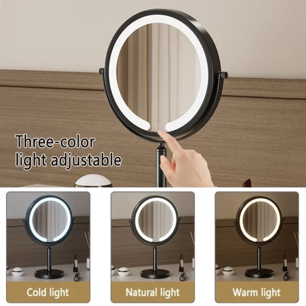 Thickened Adjustable Light Makeup Mirror