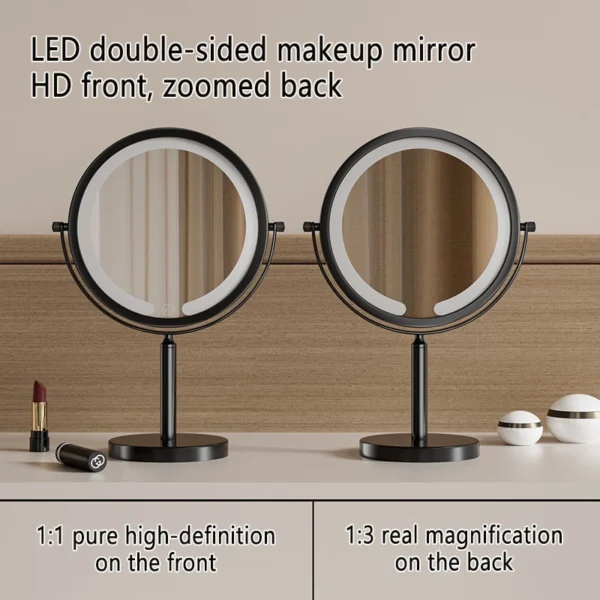 Thickened Adjustable Light Makeup Mirror