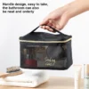 Transparent Mesh Cosmetic Travel Bag 5pcs Set