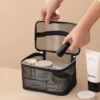 Transparent Mesh Cosmetic Travel Bag 5pcs Set