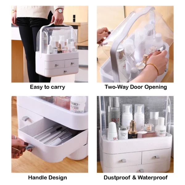 Portable Cosmetic Drawer Makeup Storage Box