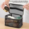 Transparent Mesh Cosmetic Travel Bag 5pcs Set