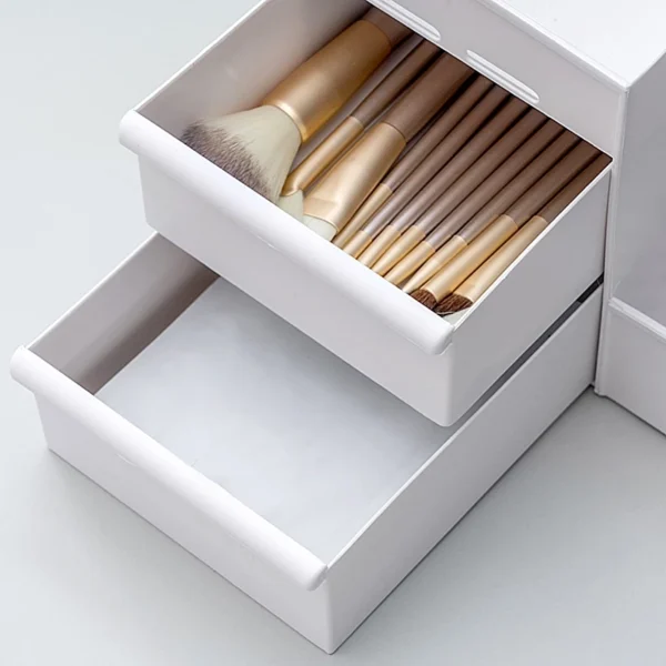 Multi Partition Makeup Storage Box Organizer