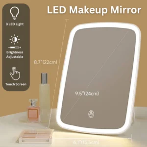 3 Color LED Touch Makeup Mirror