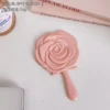 Cute Rose Handle Makeup Mirror