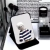 PU Leather Folding Desktop Makeup Mirror
