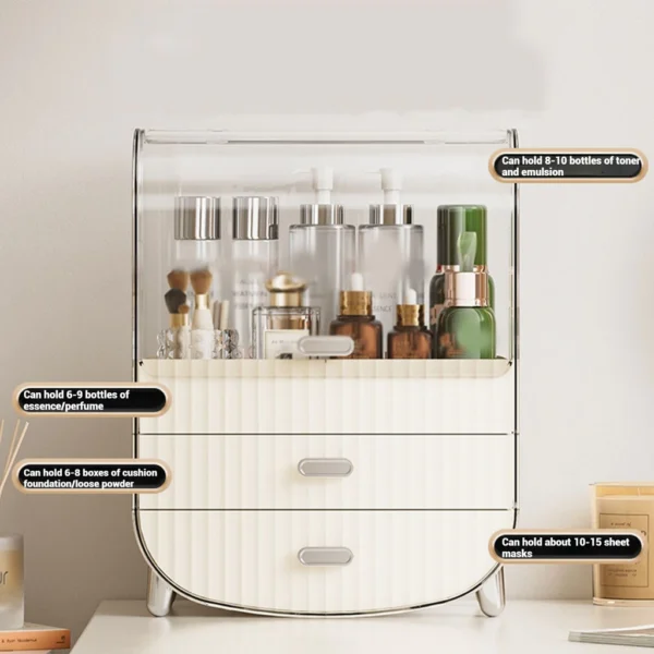 sg-11134201-821fj-mh6zcsf3xd6z28 Transparent Makeup Storage Box with Drawers