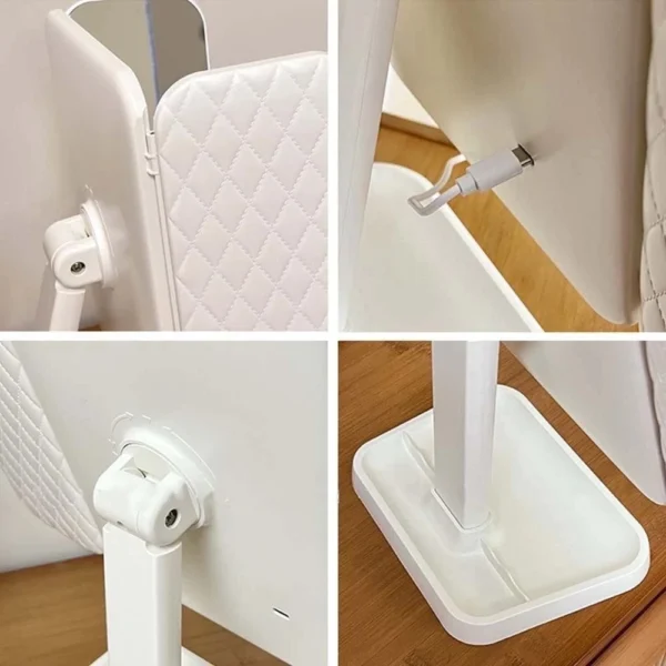Trifold LED Makeup Mirror with Magnification