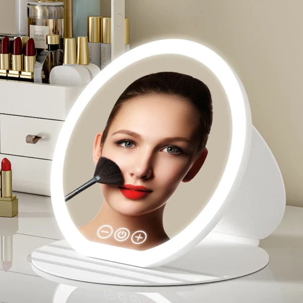 Foldable LED Makeup Mirror Rechargeable