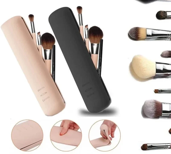 Magnetic Silicone Makeup Brush Bag
