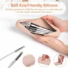 Magnetic Silicone Makeup Brush Bag